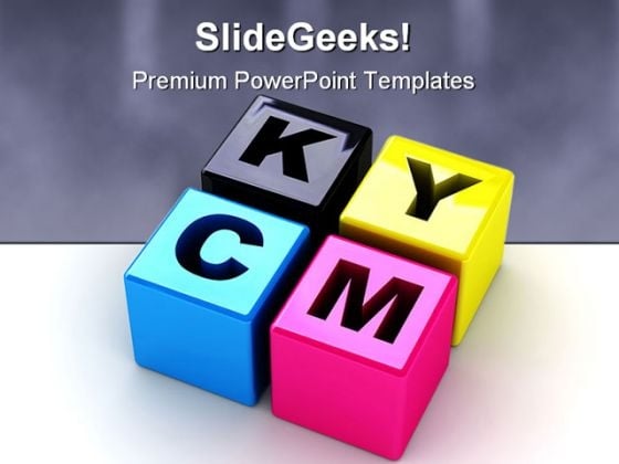 Cmyk Communication PowerPoint Template 0910 Cmyk Communication PowerPoint Template 0910