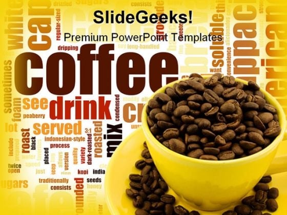 Coffee Food PowerPoint Template 0810 Coffee Food PowerPoint Template 0810