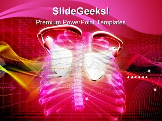 Collar Bone Medical PowerPoint Backgrounds And Templates 0111 Collar Bone Medical PowerPoint Backgrounds And Templates 0111
