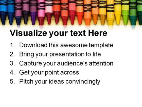 Color Education PowerPoint Template 1110 designed pre designed
