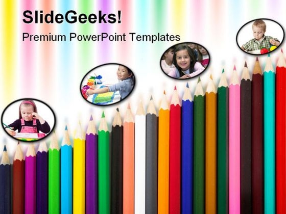 Color Pencils Art PowerPoint Templates And PowerPoint Backgrounds 0611 Color Pencils Art PowerPoint Templates And PowerPoint Backgrounds 0611