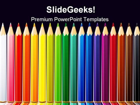 Color Pencils Education PowerPoint Backgrounds And Templates 0111 Color Pencils Education PowerPoint Backgrounds And Templates 0111