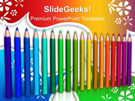 Color Pencils Education PowerPoint Templates And PowerPoint Themes 1012 Color Pencils Education PowerPoint Templates And PowerPoint Themes 1012