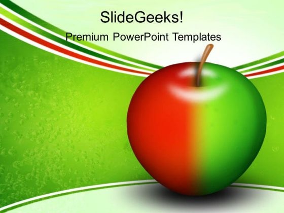 Colored Apple Abstract PowerPoint Templates And PowerPoint Themes 0212