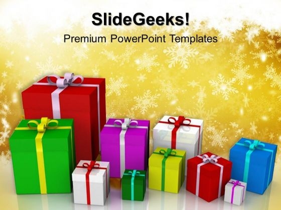 Colored Gift Boxes Festival PowerPoint Templates And PowerPoint Themes 0912 Colored Gift Boxes Festival PowerPoint Templates And PowerPoint Themes 0912