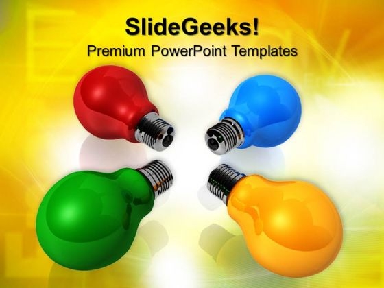 Colored Light Bulbs Technology PowerPoint Templates And PowerPoint Themes 0712 Colored Light Bulbs Technology PowerPoint Templates And PowerPoint Themes 0712