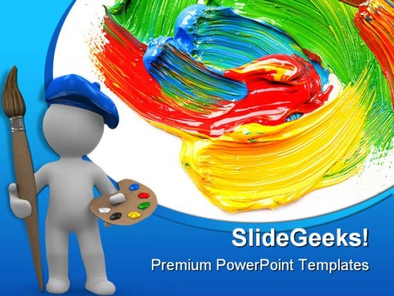 Colored Paint Art PowerPoint Templates And PowerPoint Backgrounds 0511 Colored Paint Art PowerPoint Templates And PowerPoint Backgrounds 0511