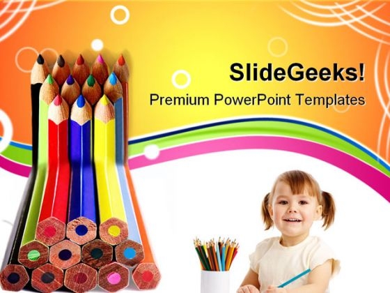 Colored Pencils01 Education PowerPoint Templates And PowerPoint Backgrounds 0811