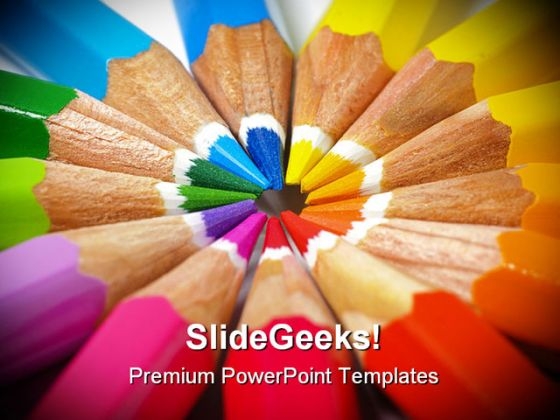 Colored Pencils Education PowerPoint Themes And PowerPoint Slides 0811 Colored Pencils Education PowerPoint Themes And PowerPoint Slides 0811
