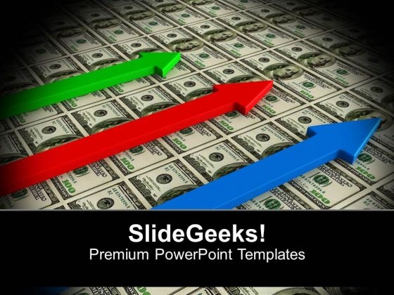 Colorful Arrows On Dollar Bills PowerPoint Templates Ppt Backgrounds For Slides 0313 Colorful Arrows On Dollar Bills PowerPoint Templates Ppt Backgrounds For Slides 0313