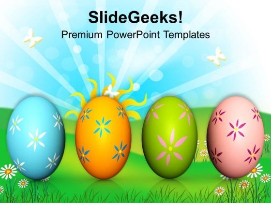 Colorful Easter Eggs On White Background PowerPoint Templates Ppt Backgrounds For Slides 0313 Colorful Easter Eggs On White Background PowerPoint Templates Ppt Backgrounds For Slides 0313