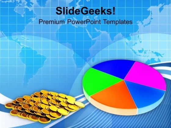 Colorful Pie Chart And Coins Finance Growth PowerPoint Templates Ppt Backgrounds For Slides 0213 Colorful Pie Chart And Coins Finance Growth PowerPoint Templates Ppt Backgrounds For Slides 0213
