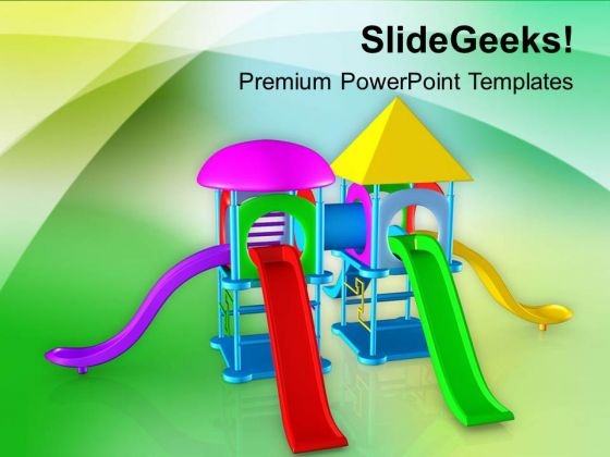 Colorful Playground For Entertainment PowerPoint Templates Ppt Backgrounds For Slides 0613