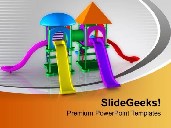 Colorful Playground Slides For Children PowerPoint Templates Ppt Backgrounds For Slides 0213 Colorful Playground Slides For Children PowerPoint Templates Ppt Backgrounds For Slides 0213