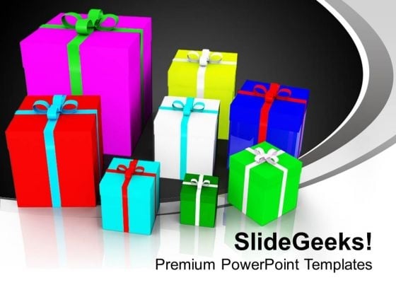 Colorful Presents Festival Holidays PowerPoint Templates Ppt Backgrounds For Slides 0113 Colorful Presents Festival Holidays PowerPoint Templates Ppt Backgrounds For Slides 0113
