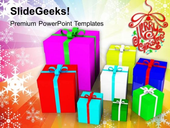 Colorful Presents Holiday PowerPoint Templates And PowerPoint Themes 1012 Colorful Presents Holiday PowerPoint Templates And PowerPoint Themes 1012