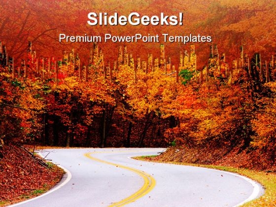 Colorful Road Nature PowerPoint Templates And PowerPoint Backgrounds 0611 Colorful Road Nature PowerPoint Templates And PowerPoint Backgrounds 0611