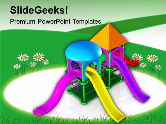 Colorful Swings In Playground For Children PowerPoint Templates Ppt Backgrounds For Slides 0713 Colorful Swings In Playground For Children PowerPoint Templates Ppt Backgrounds For Slides 0713