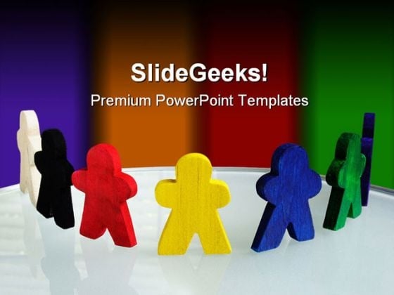 Coloured Team Business PowerPoint Templates And PowerPoint Backgrounds 0611 Coloured Team Business PowerPoint Templates And PowerPoint Backgrounds 0611