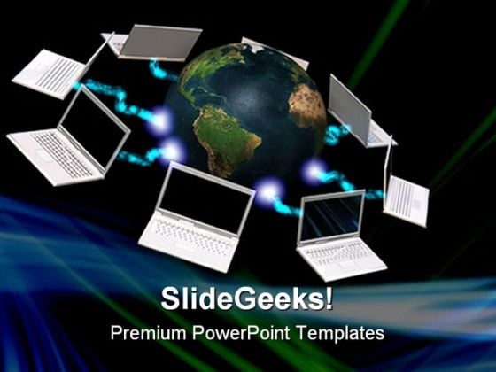 Communication Concept Computer PowerPoint Templates And PowerPoint Backgrounds 0311