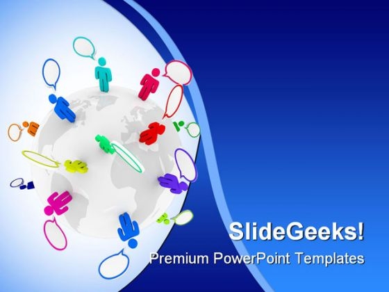 Communication People Powerpoint Template 1010 Powerpoint Themes