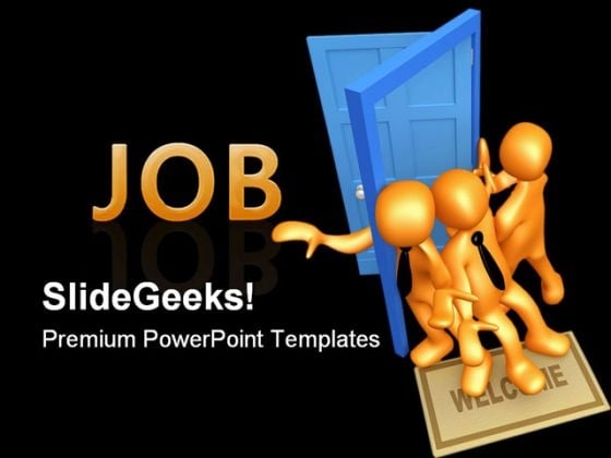 Competing For The Job Business PowerPoint Templates And PowerPoint Backgrounds 0311