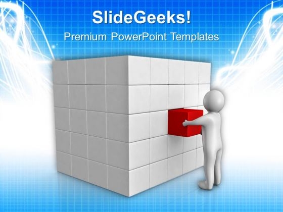 Complete The Building By Putting Solution Brick PowerPoint Templates Ppt Backgrounds For Slides 0713 Complete The Building By Putting Solution Brick PowerPoint Templates Ppt Backgrounds For Slides 0713