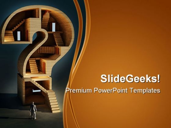 Complicated Question Maze Business PowerPoint Themes And PowerPoint Slides 0311