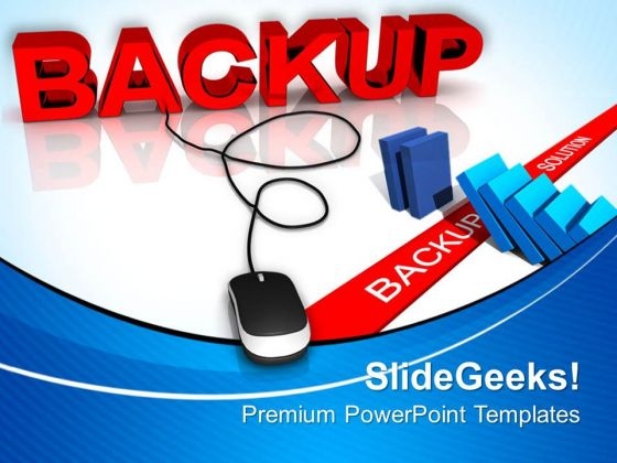 Computer Backup Mouse PowerPoint Templates And PowerPoint Themes 0812