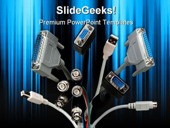Computer Cables Technology PowerPoint Templates And PowerPoint Backgrounds 0211
