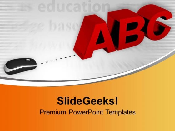 Computer Mouse With Letters Abc PowerPoint Templates Ppt Backgrounds For Slides 0213 Computer Mouse With Letters Abc PowerPoint Templates Ppt Backgrounds For Slides 0213