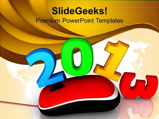Computer Mouse With New Year Celebration Event PowerPoint Templates Ppt Backgrounds For Slides 1212 Computer Mouse With New Year Celebration Event PowerPoint Templates Ppt Backgrounds For Slides 1212
