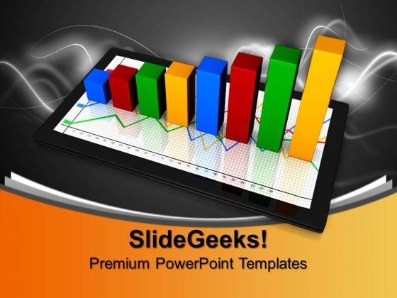 Computer Tablet With Success Growth Graph PowerPoint Templates And PowerPoint Themes 0912 Computer Tablet With Success Growth Graph PowerPoint Templates And PowerPoint Themes 0912