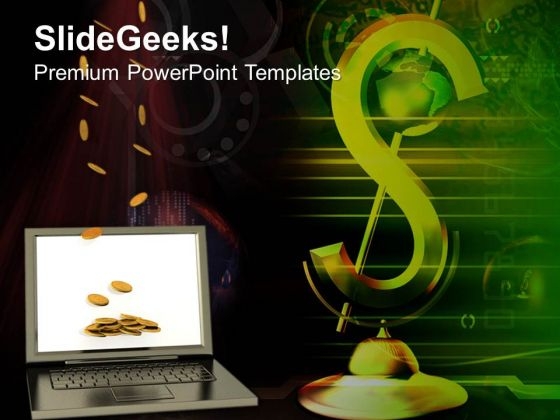 Computer With Dollar Money PowerPoint Templates And PowerPoint Themes 0912 Computer With Dollar Money PowerPoint Templates And PowerPoint Themes 0912
