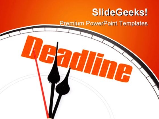 Concept Of Deadline Business PowerPoint Template 1110 Concept Of Deadline Business PowerPoint Template 1110