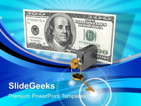 Concept Of Locked Money Security PowerPoint Templates And PowerPoint Themes 1012 Concept Of Locked Money Security PowerPoint Templates And PowerPoint Themes 1012