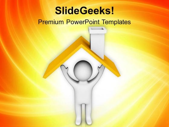 Concept Of Protection Under A House PowerPoint Templates Ppt Backgrounds For Slides 0713 Concept Of Protection Under A House PowerPoint Templates Ppt Backgrounds For Slides 0713