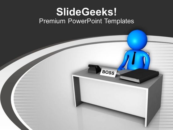 Conceptual Image Of The Boss PowerPoint Templates Ppt Backgrounds For Slides 0213