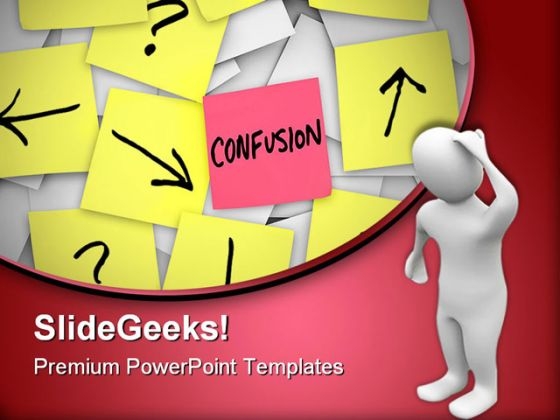 Confusion Business PowerPoint Templates And PowerPoint Backgrounds 0411
