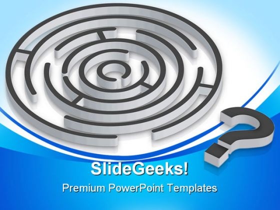 Confusion Maze Business PowerPoint Themes And PowerPoint Slides 0811 Confusion Maze Business PowerPoint Themes And PowerPoint Slides 0811