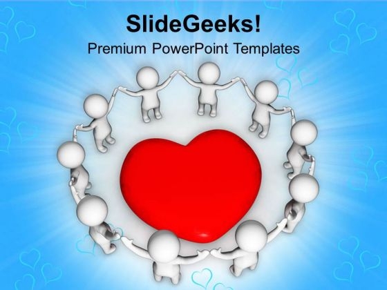 Connect With Heart For Great Team PowerPoint Templates Ppt Backgrounds For Slides 0713 Connect With Heart For Great Team PowerPoint Templates Ppt Backgrounds For Slides 0713