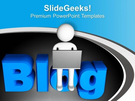 Connect With Peoples By Blog Writing PowerPoint Templates Ppt Backgrounds For Slides 0613 Connect With Peoples By Blog Writing PowerPoint Templates Ppt Backgrounds For Slides 0613