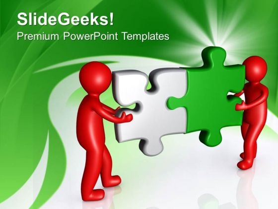 Connecting Jigsaw Puzzles Business Solution PowerPoint Templates Ppt Backgrounds For Slides 0613 Connecting Jigsaw Puzzles Business Solution PowerPoint Templates Ppt Backgrounds For Slides 0613