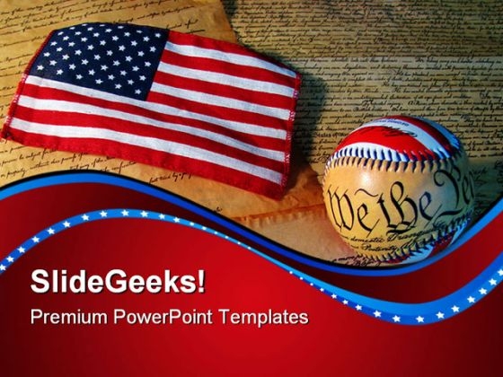 Constitution Baseball And Flag Americana PowerPoint Themes And PowerPoint Slides 0611 Constitution Baseball And Flag Americana PowerPoint Themes And PowerPoint Slides 0611
