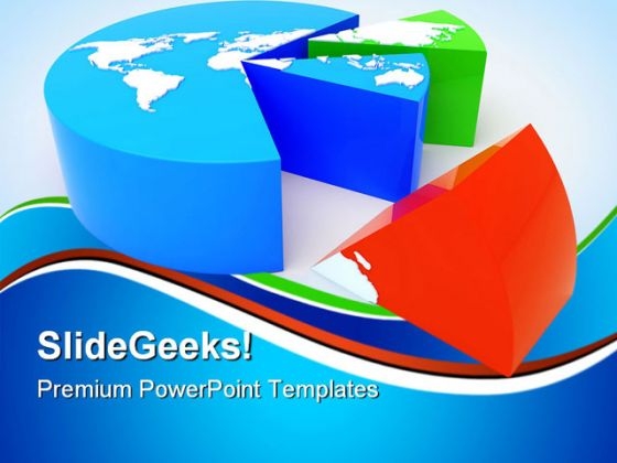 Continent Pie Chart Global PowerPoint Templates And PowerPoint Backgrounds 0611 Continent Pie Chart Global PowerPoint Templates And PowerPoint Backgrounds 0611
