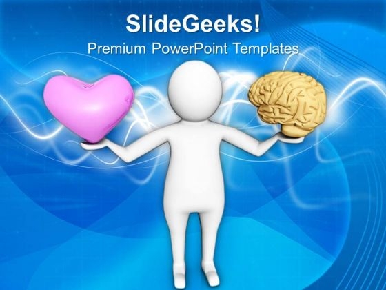 Control Your Heart With Brain PowerPoint Templates Ppt Backgrounds For Slides 0713 Control Your Heart With Brain PowerPoint Templates Ppt Backgrounds For Slides 0713