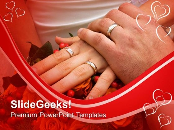 Couple With Wedding Rings PowerPoint Templates Ppt Backgrounds For Slides 0213 Couple With Wedding Rings PowerPoint Templates Ppt Backgrounds For Slides 0213