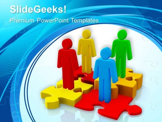 Create A Team Of Skilled People PowerPoint Templates Ppt Backgrounds For Slides 0613