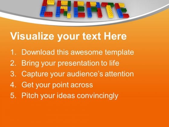 Create With Lego Blocks Realistic Business PowerPoint Templates Ppt Backgrounds For Slides 0113 appealing slides