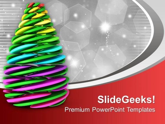 Creative Christmas Tree Holidays PowerPoint Templates Ppt Backgrounds For Slides 0113